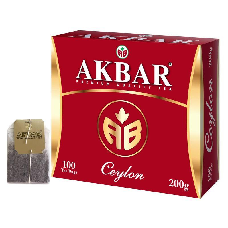 Чай Акбар Ceylon черный 100 пакетиков #1