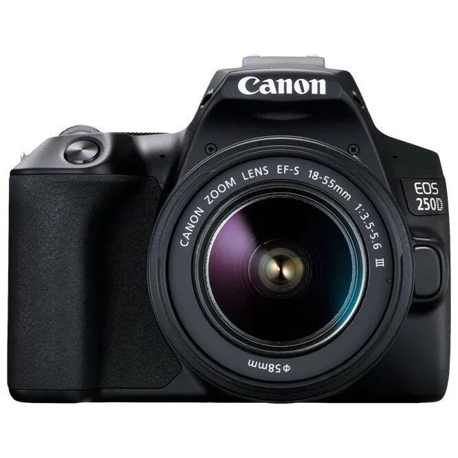 Зеркальный фотоаппарат Canon EOS 250D Kit EF-S 18-55mm f/3.5-5.6 III. Черный  #1