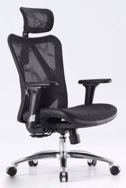 Кресло компьютерное сетчатое Falto Viva Air черный каркас #1