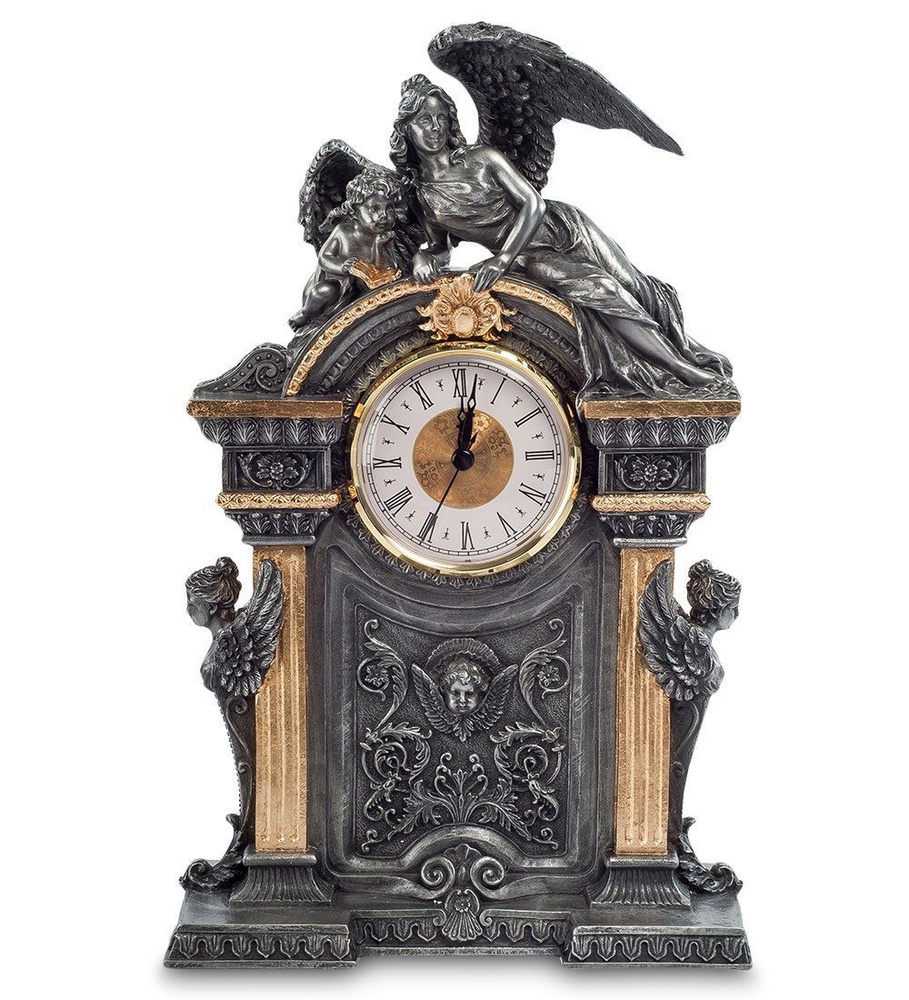 Часы в стиле барокко "Ангел и его дитя" WS-608 Veronese 902575 #1