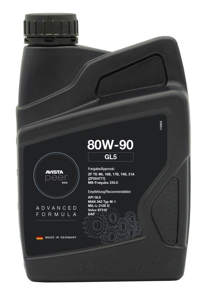 Трансмиссионное масло AVISTA PEER EVO GL5 80W-90 1 л. #1