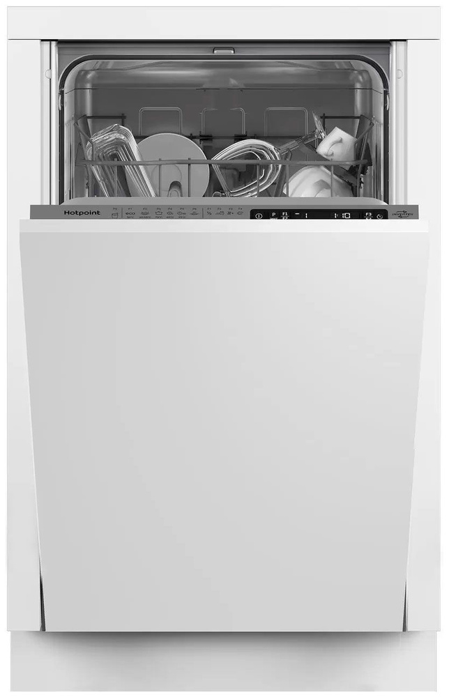 Hotpoint Встраиваемая посудомоечная машина HIS 1C69, белый #1