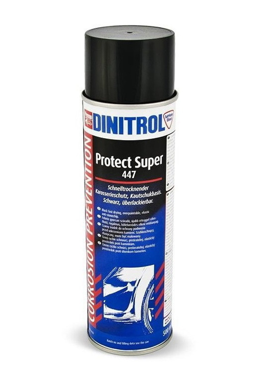 Dinitrol 447 Protect Super - Автомобильное антигравийное защитное покрытие черное, аэрозоль 500 мл.  #1