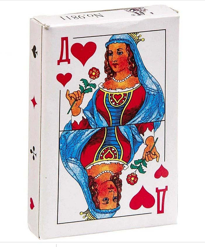 Карты игральные атласные Дама, классическая колода карт 36 шт  #1