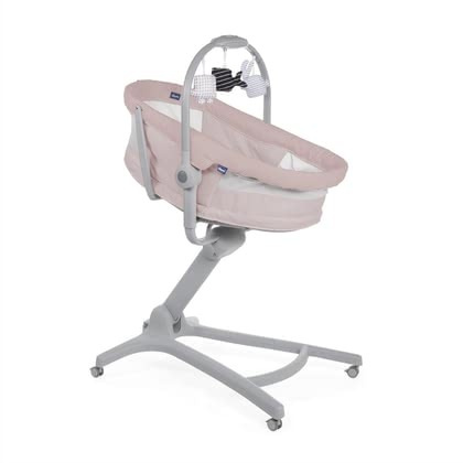 Кроватка стульчик для кормления новорожденных Chicco Baby Hug 4 в 1, цвет AIR ROSE (нежно-розовый) колыбель #1