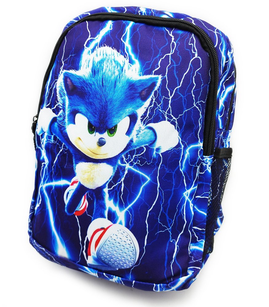 Рюкзак детский Sonic (Соник),синий, унисекс, размер 30 х 24 см / Дошкольный рюкзачок для мальчика и девочки #1