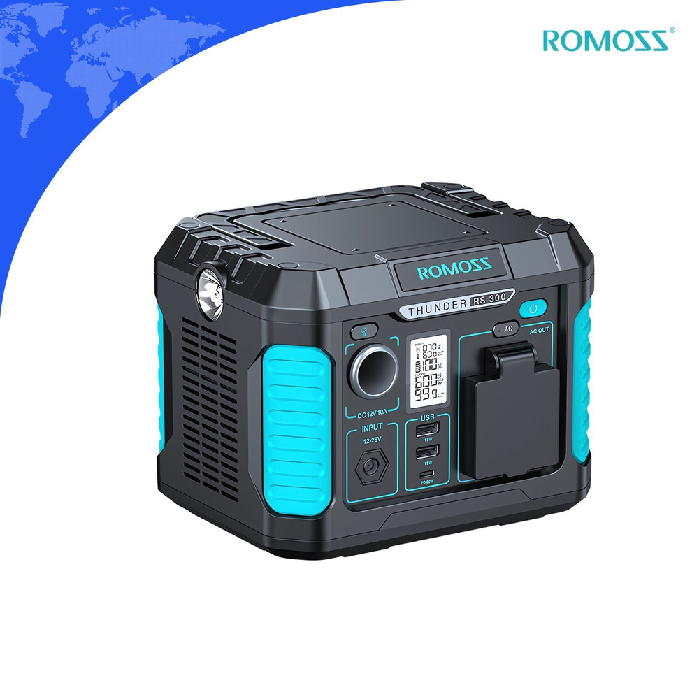 ROMOSS RS300 300Вт Универсальный большой внешний аккумулятор мощностью 62400mah(231WH), выход 220V/110V #1