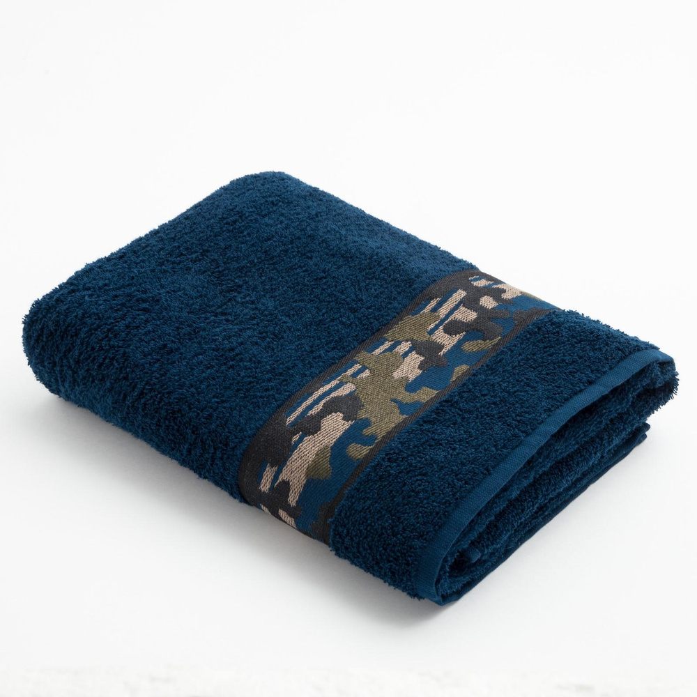 LoveLife Полотенце банное, Махровая ткань, 70x130 см, синий, 1 шт.  #1