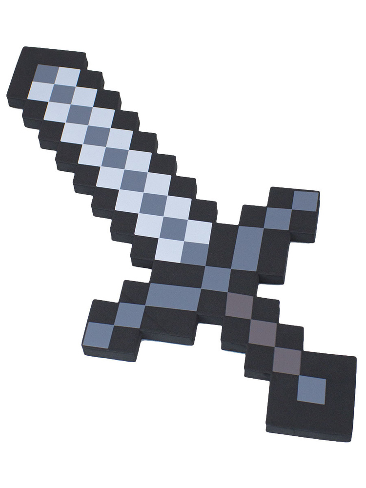 Пиксельный меч Майнкрафт 45 см 8Бит / игрушка Minecrfft / игрушечное оружие  #1