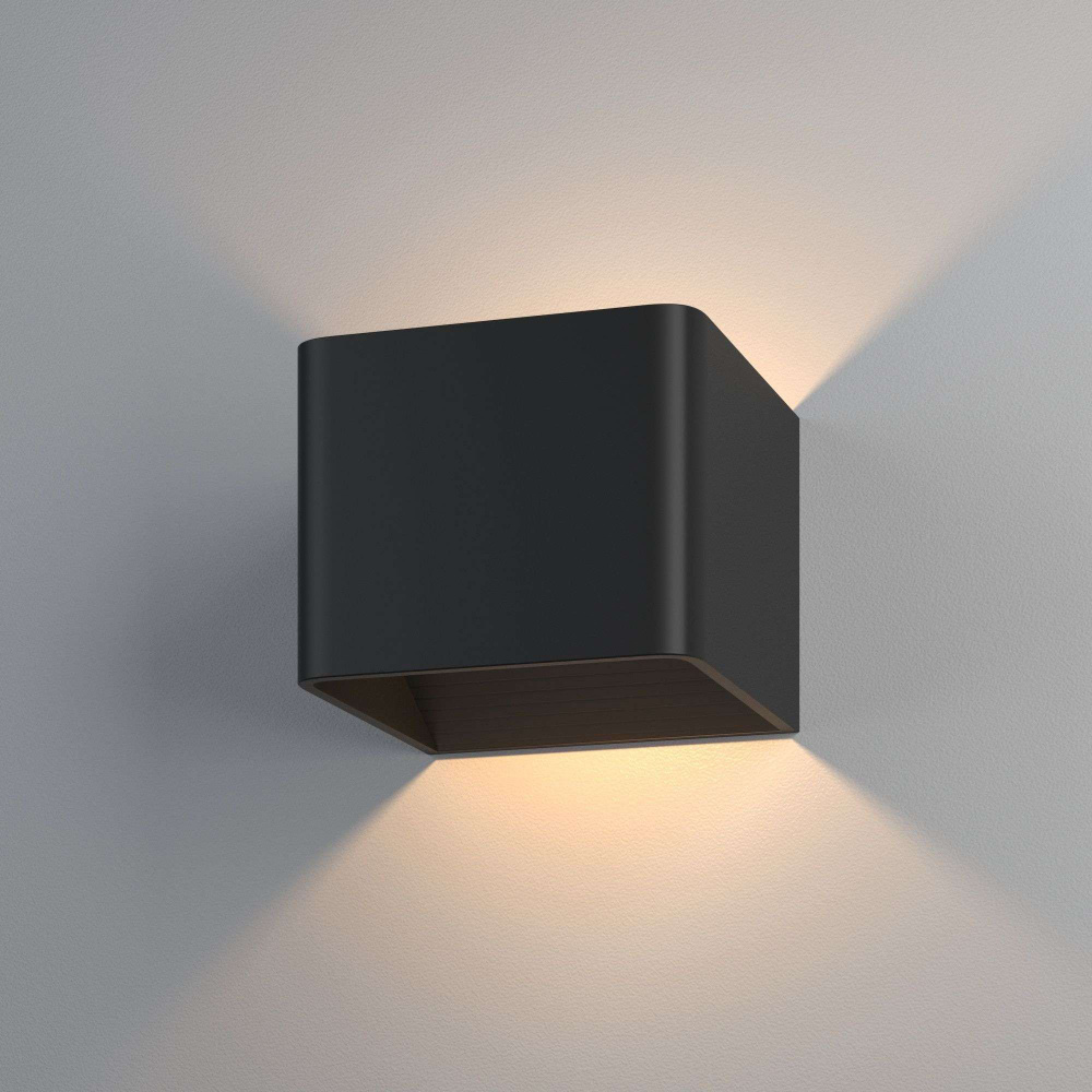 Настенный светодиодный светильник металлический в стиле техно Elektrostandard Corudo MRL LED 1060 чёрный #1