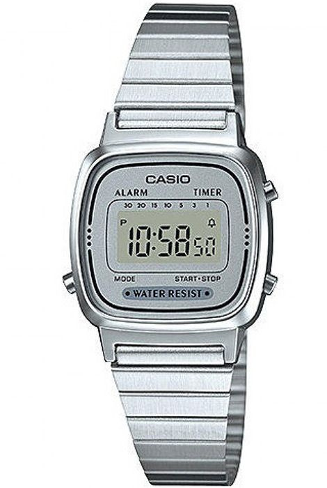 Электронные женские наручные часы Casio Vintage LA670WA-7 с будильником, таймером и секундомером  #1