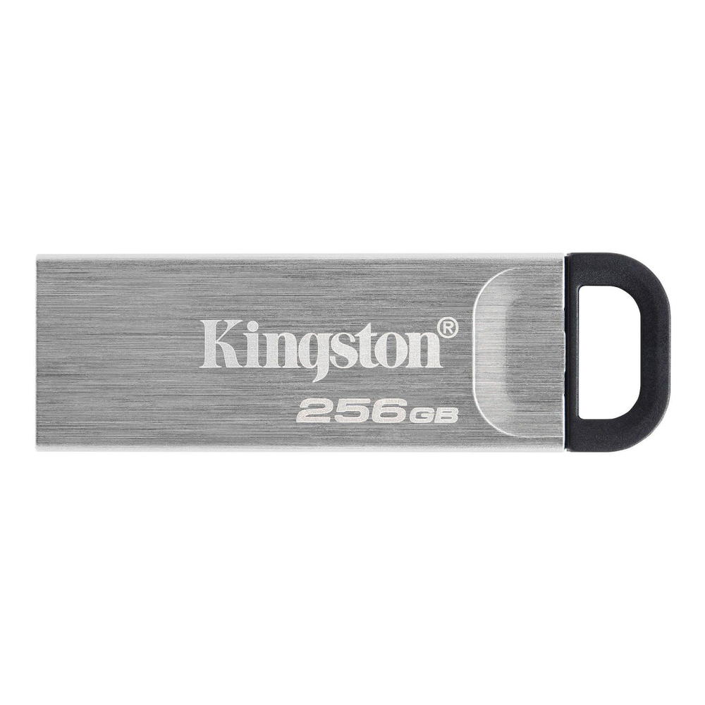 Флеш накопитель Kingston DataTraveler Kyson, 256 ГБ, серебряный/черный (DTKN/256GB)  #1