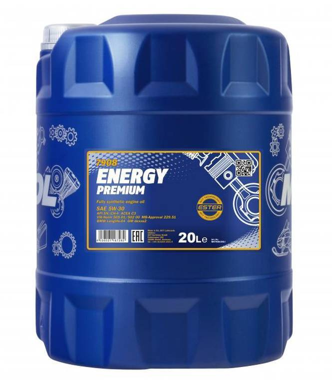MANNOL ENERGY PREMIUM 5W-30 Масло моторное, Синтетическое, 20 л #1