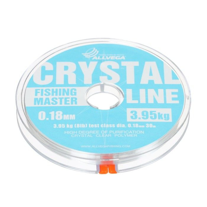 Леска монофильная ALLVEGA Fishing Master CRYSTAL, диаметр 0.18 мм, тест 3.95 кг, 30 м  #1