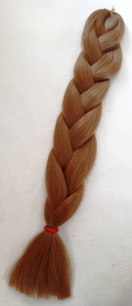 Канекалон-коса однотонная, цвет светло-коричневый 30, 60см, 100гр, 1 шт  #1