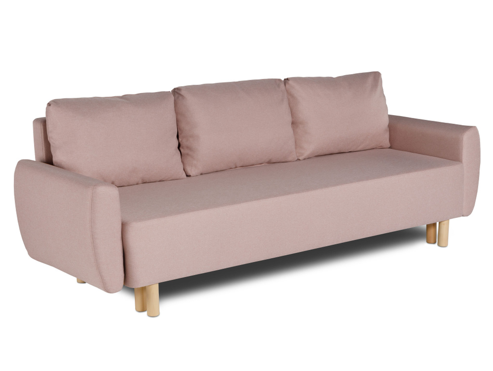 Диван-кровать ТУЛИСИЯ, 232х90х78 см, светло-розовый #1