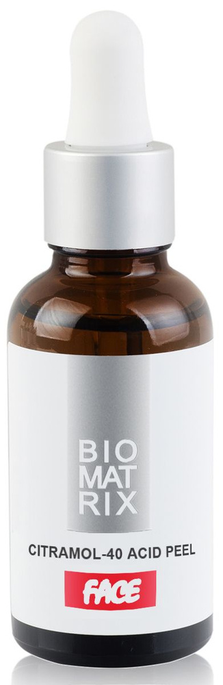 Biomatrix CITRAMOL-40 Пилинг кислотный 40% увлажняющий с молочной и лимонной кислотой Испания 30мл активное #1