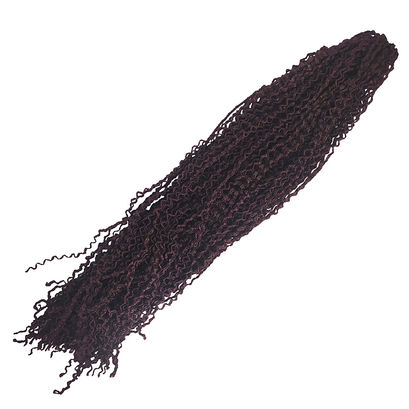 Канекалон Зизи, косички гофре, волосы для наращивания, афрокудри, 120 см цвет темно-каштановый  #1
