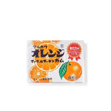 Жевательная резинка MARUKAWA вкус Апельсина шары 6 шт., Япония  #1