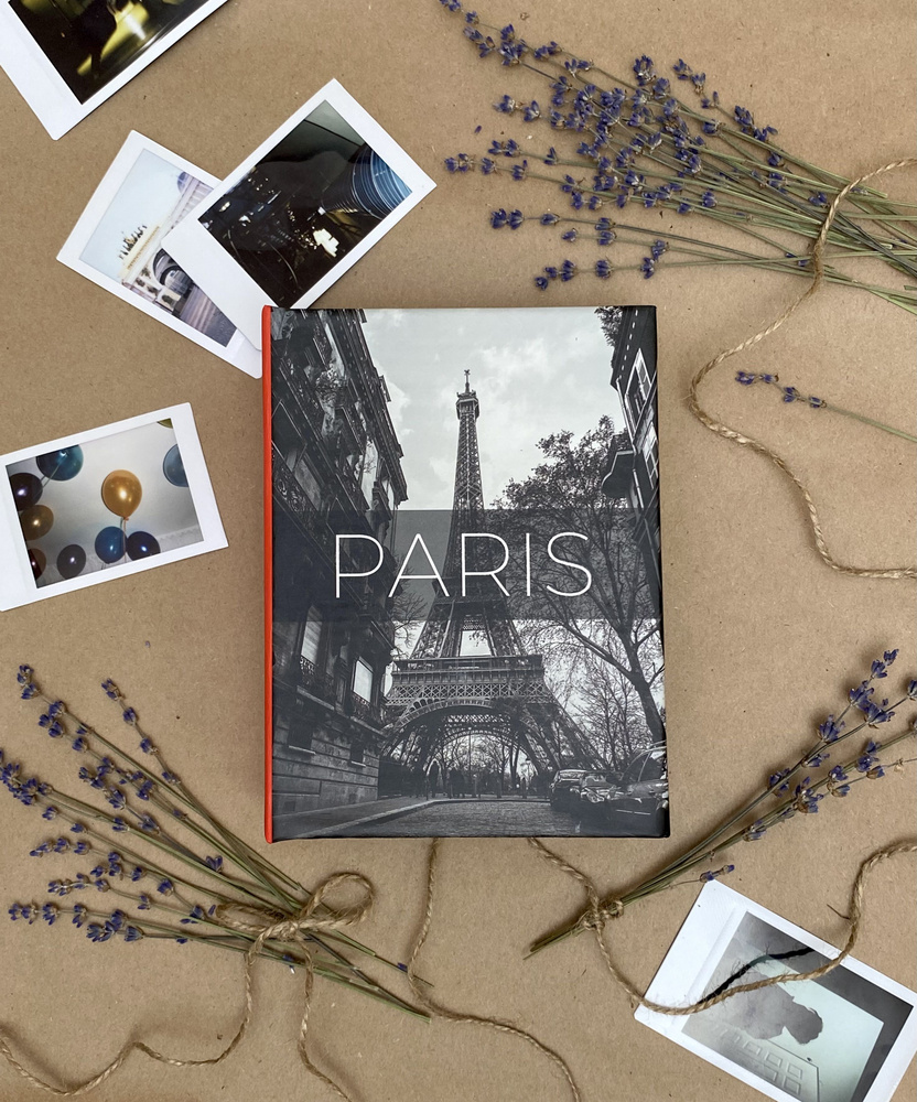 Фотоальбом на 100 фото 10х15 см с кармашками, "travel traces" Париж  #1