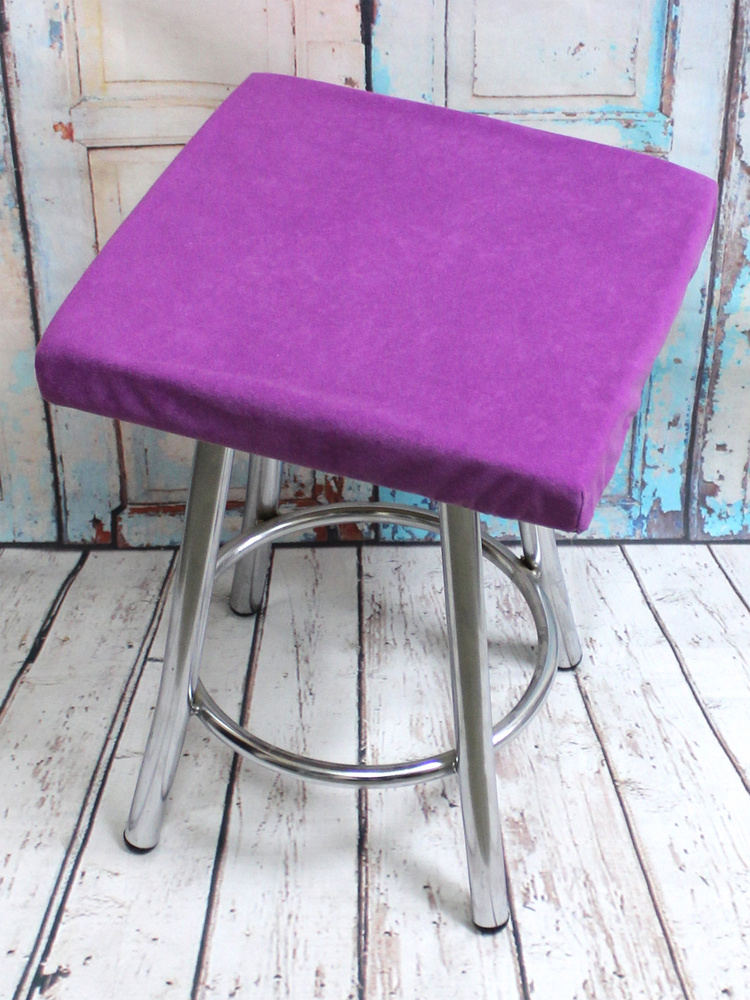 Подушка для сиденья МАТЕХ VELOURS CUADRO LINE 33х33 см. Цвет светло-фиолетовый, арт. 52-371  #1