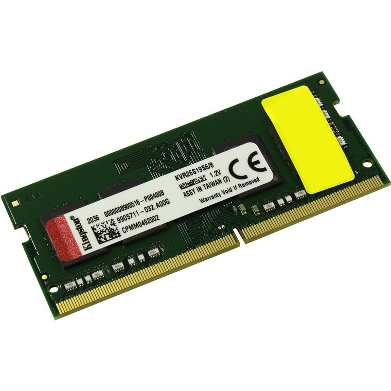 Kingston Оперативная память ValueRAM DDR4 2666 МГц 1x8 ГБ (KVR26S19S6/8) #1