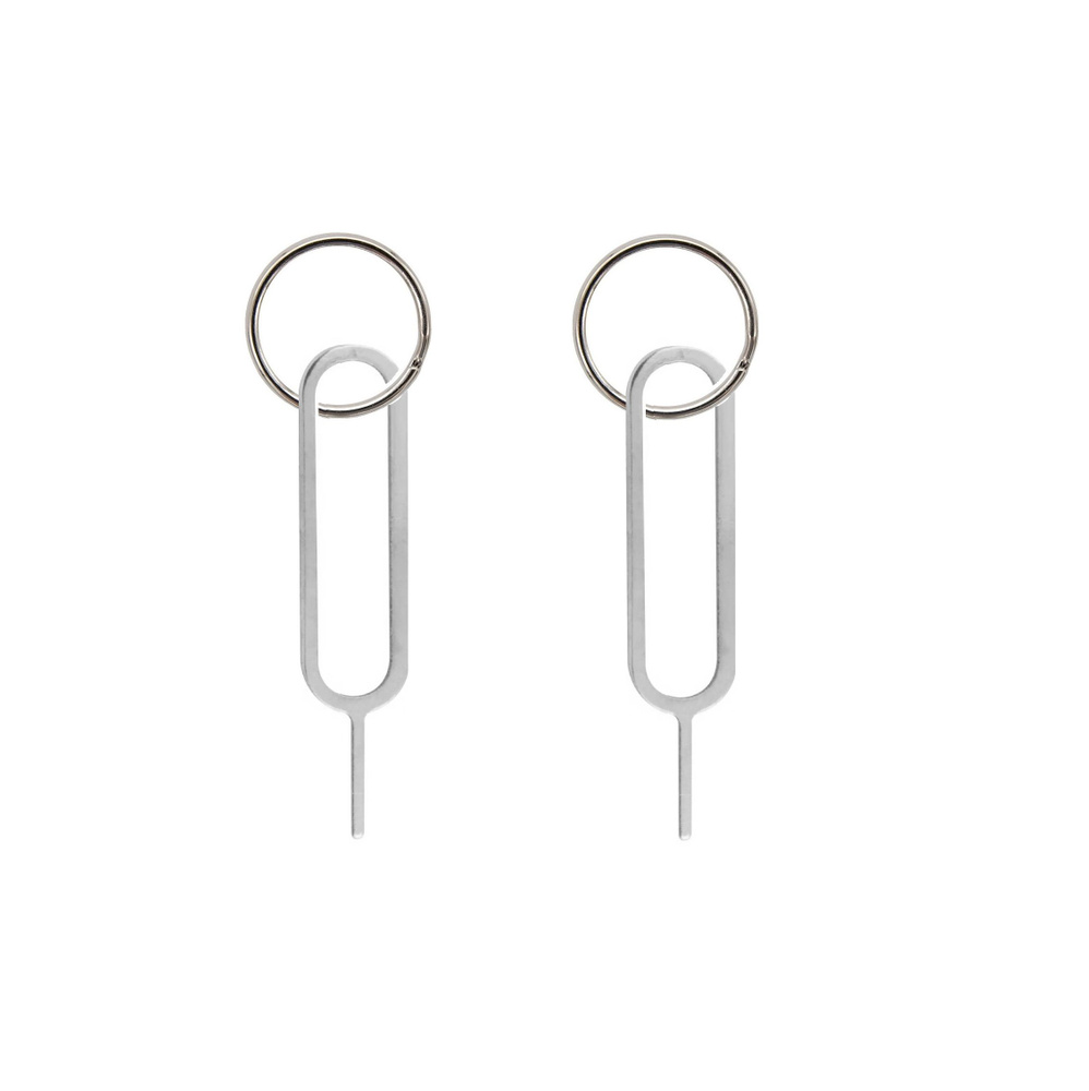 Кольцо для брелока + Металлическая игла для открытия сим лотка (2 Штуки)  #1