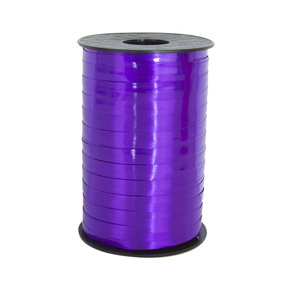 Лента декоративная, обвязочная, оформительская, полипропиленовая (0,5 см*250 м), Фиолетовый (лаковый) #1