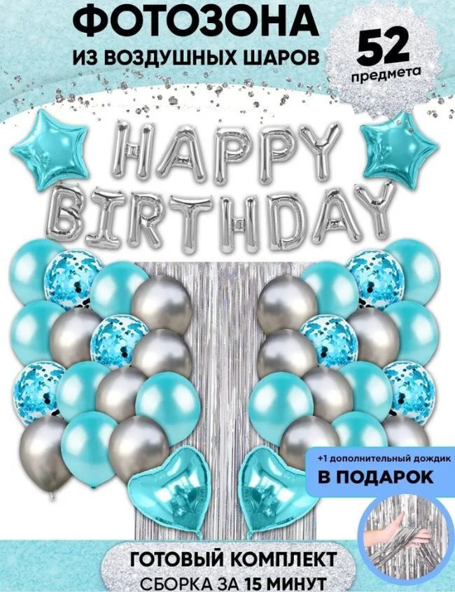 Воздушные шары на день рождения для фотозоны #1
