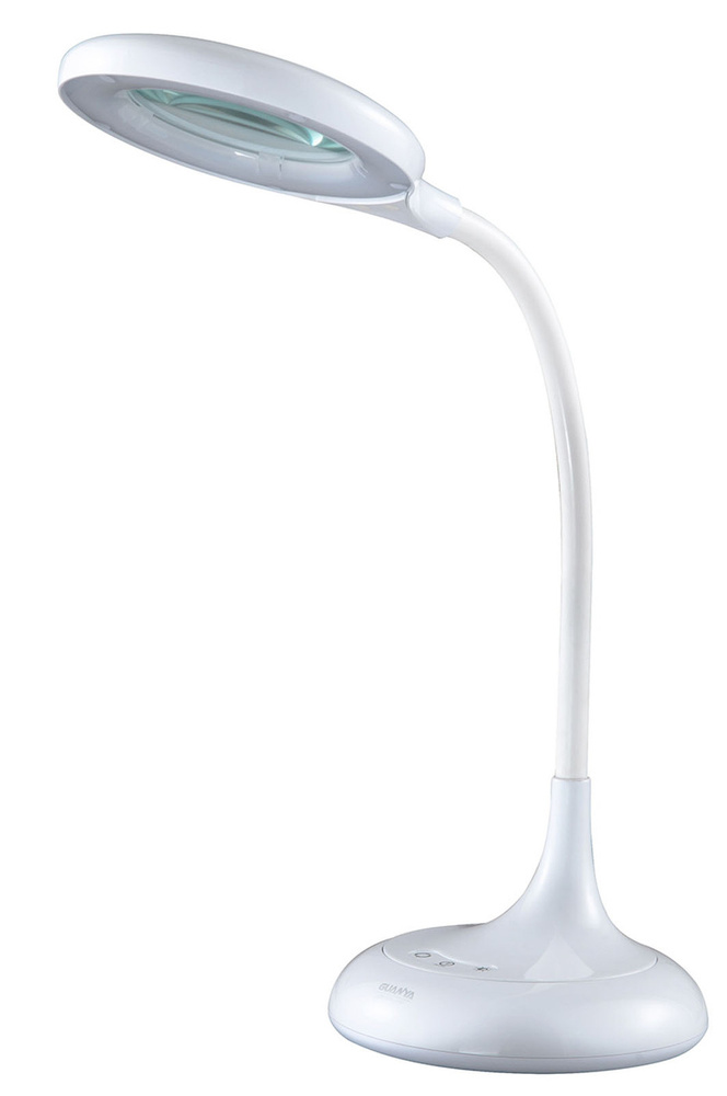 Настольная лампа лупа, светильник светодиодный LED 10 Вт с стеклянной линзой 3-кр увеличение  #1