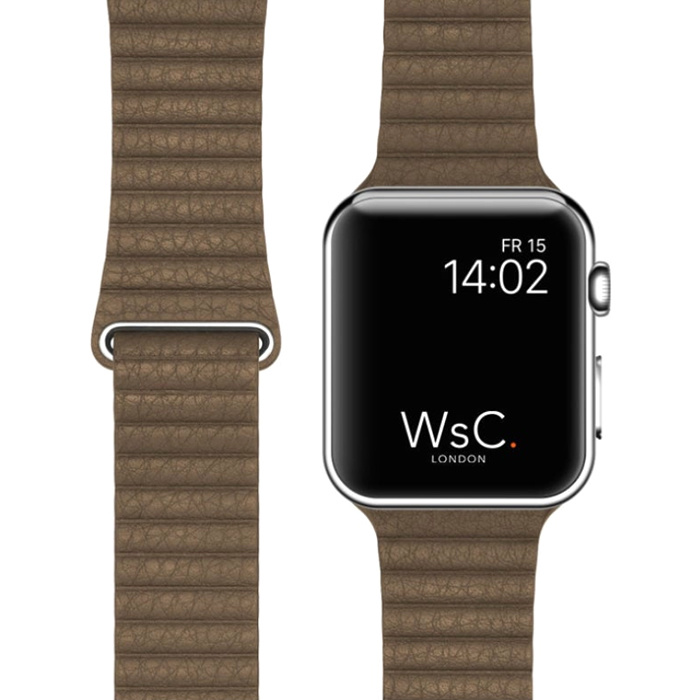 Премиум кожаный ремешок с регулировкой размера на магнитной застежке для Apple Watch Series 1-8 - 38/40/41 #1