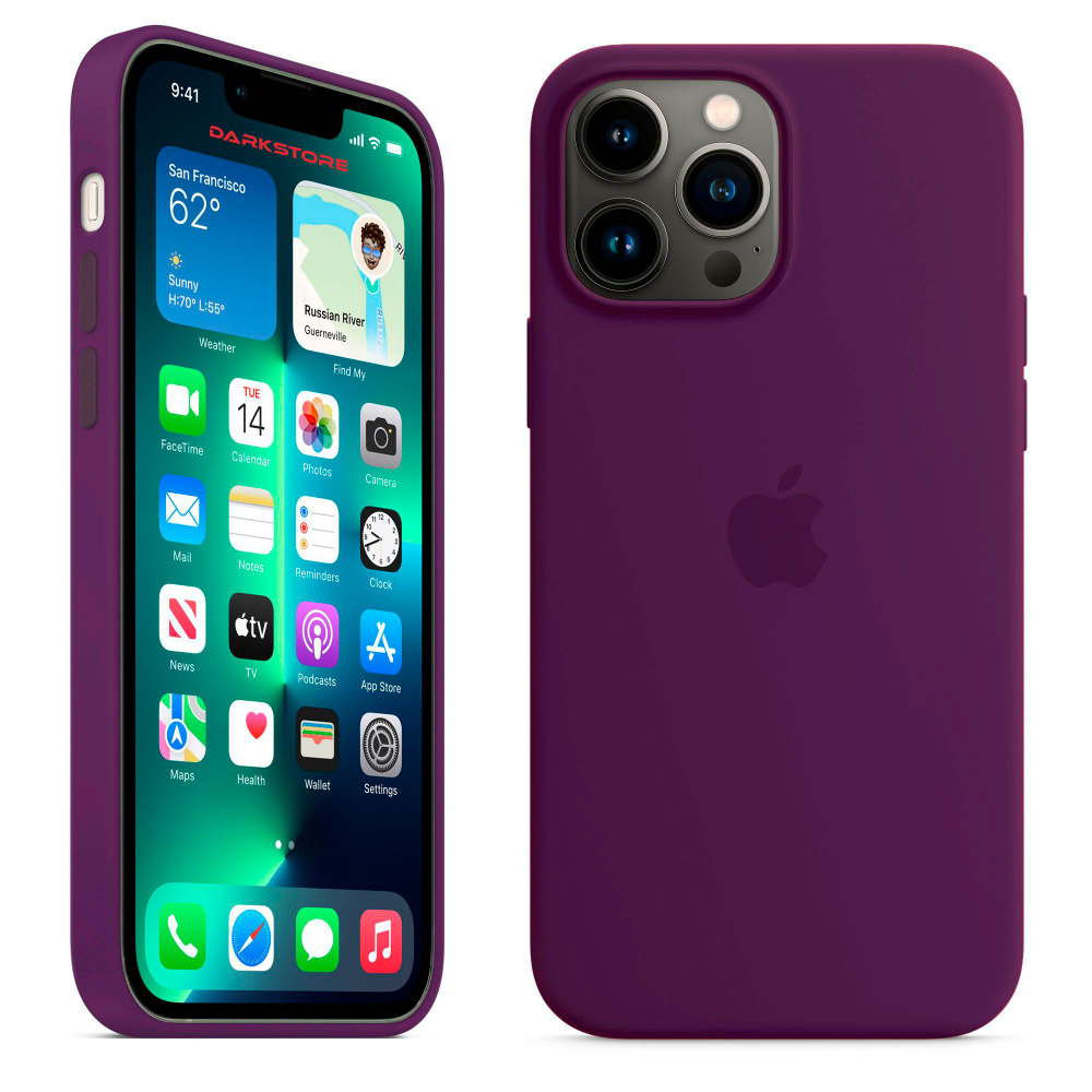 Силиконовый чехол Apple с Soft-touch покрытием на iPhone 13 Pro / Apple Silicone Case с бархатным покрытием #1