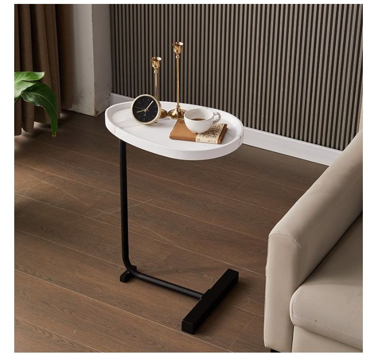 Дизайнерский прикроватный столик MyPads Y237166 на металлической основе в виде капельки, высота 60см, #1