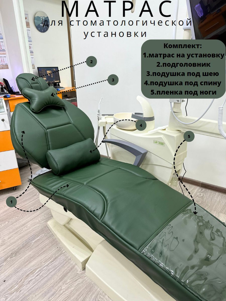 Матрас стоматологический Матрас для стоматологической установки, Беспружинный, 40х193 см  #1