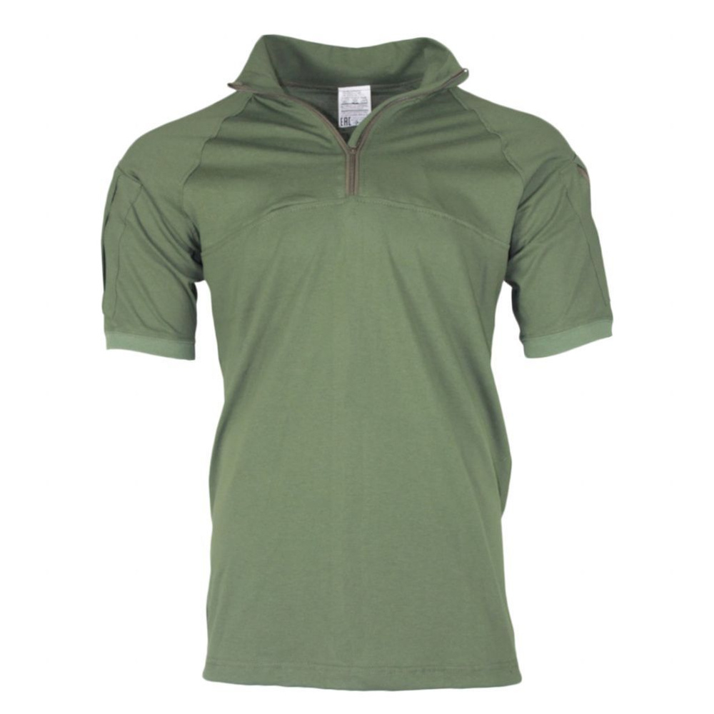 Футболка (тактическая рубашка с коротким рукавом) военная в цвете зеленая олива (olive green)  #1
