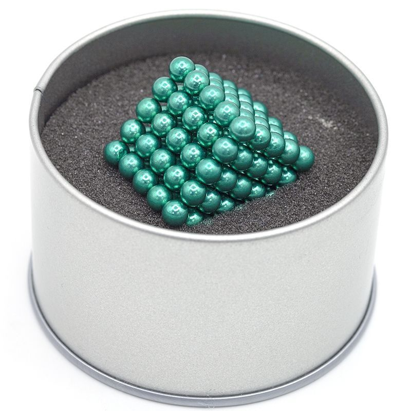 Неокуб куб из 125 магнитных шариков 5мм / Антистресс, цвет: Бирюзовый  #1