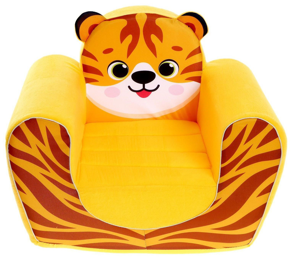 Мягкая игрушка-кресло "Тигрёнок", мебель в детскую комнату  #1