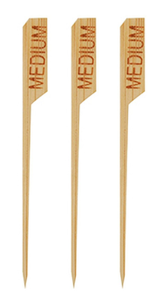 Пика бамбуковая PAPSTAR для стейка MEDIUM бамбук Н90 мм 250 штук #1