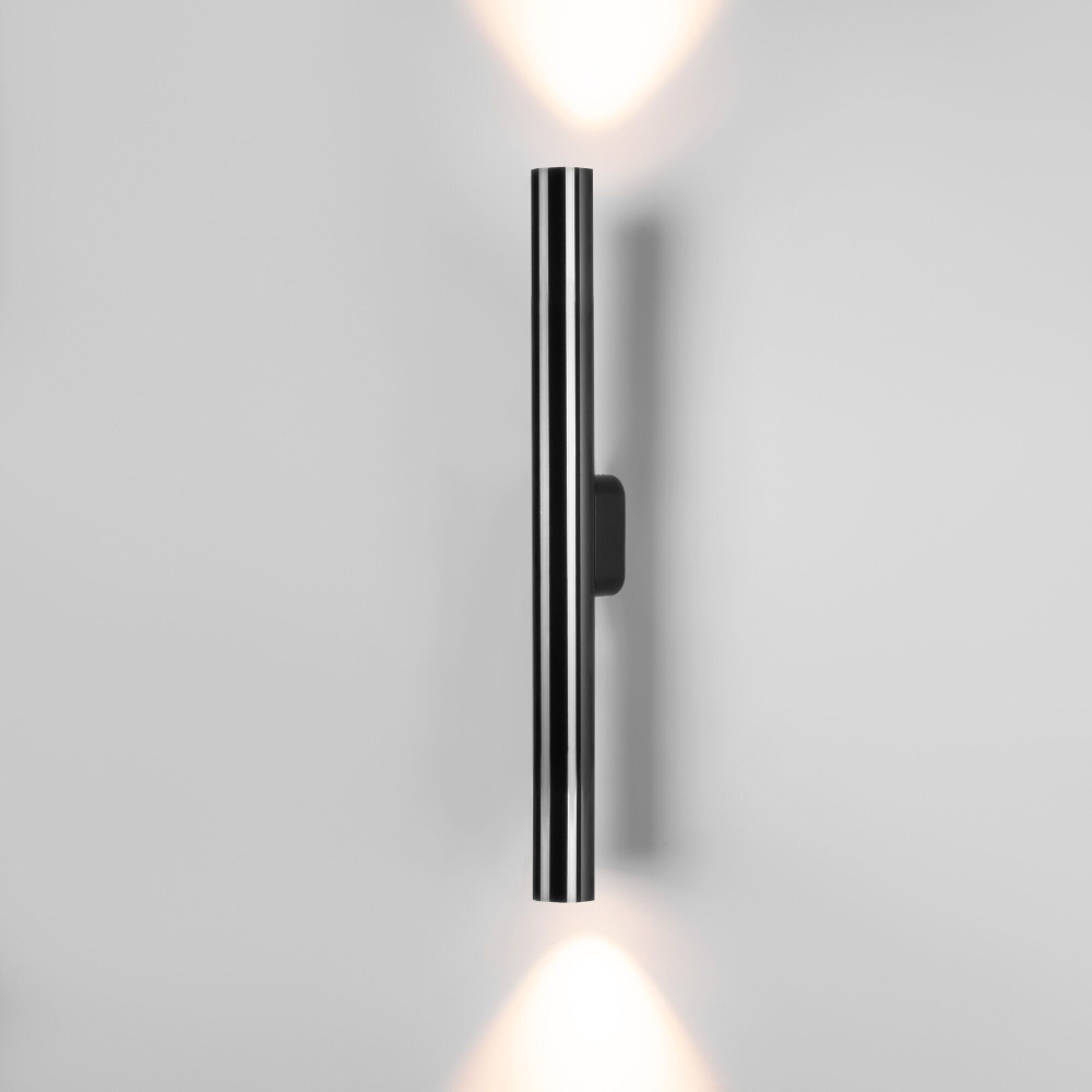 Светильник настенный светодиодный в современном стиле Elektrostandard Langer 40124/LED черный жемчуг #1