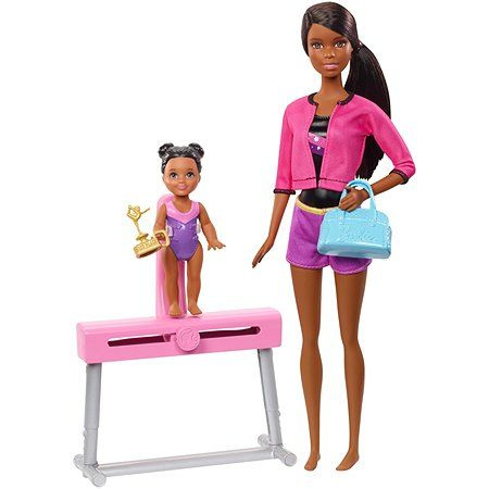Набор игровой Barbie Спортивная карьера Барби-тренер по гимнастике FXP40  #1
