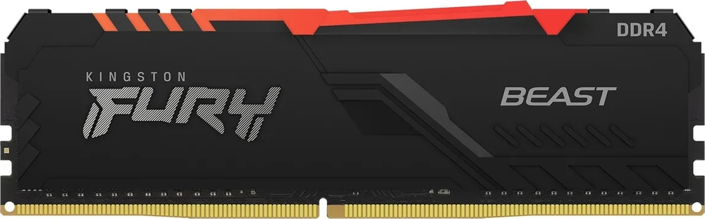 Kingston Fury Оперативная память Beast Black RGB DDR4 3600 МГц 1x16 ГБ (KF436C18BBA/16)  #1