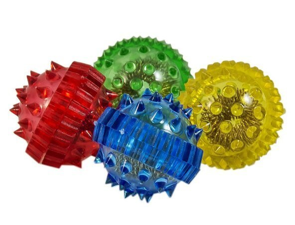 Массажеры Су-Джок (шарики с 2 кольцами) разноцветный набор, 4 шт  #1