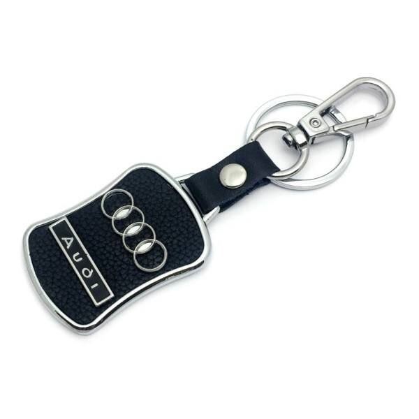 Брелок AUDI (Ауди) металл, кожа, для ключей и автомобиля #1