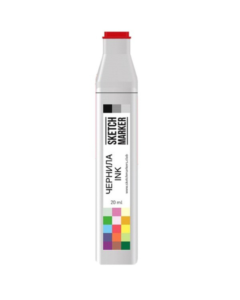 Чернила для заправки спиртовых маркеров SKETCHMARKER Classic & BRUSH PRO - 20мл., цвет: R111 Красный #1