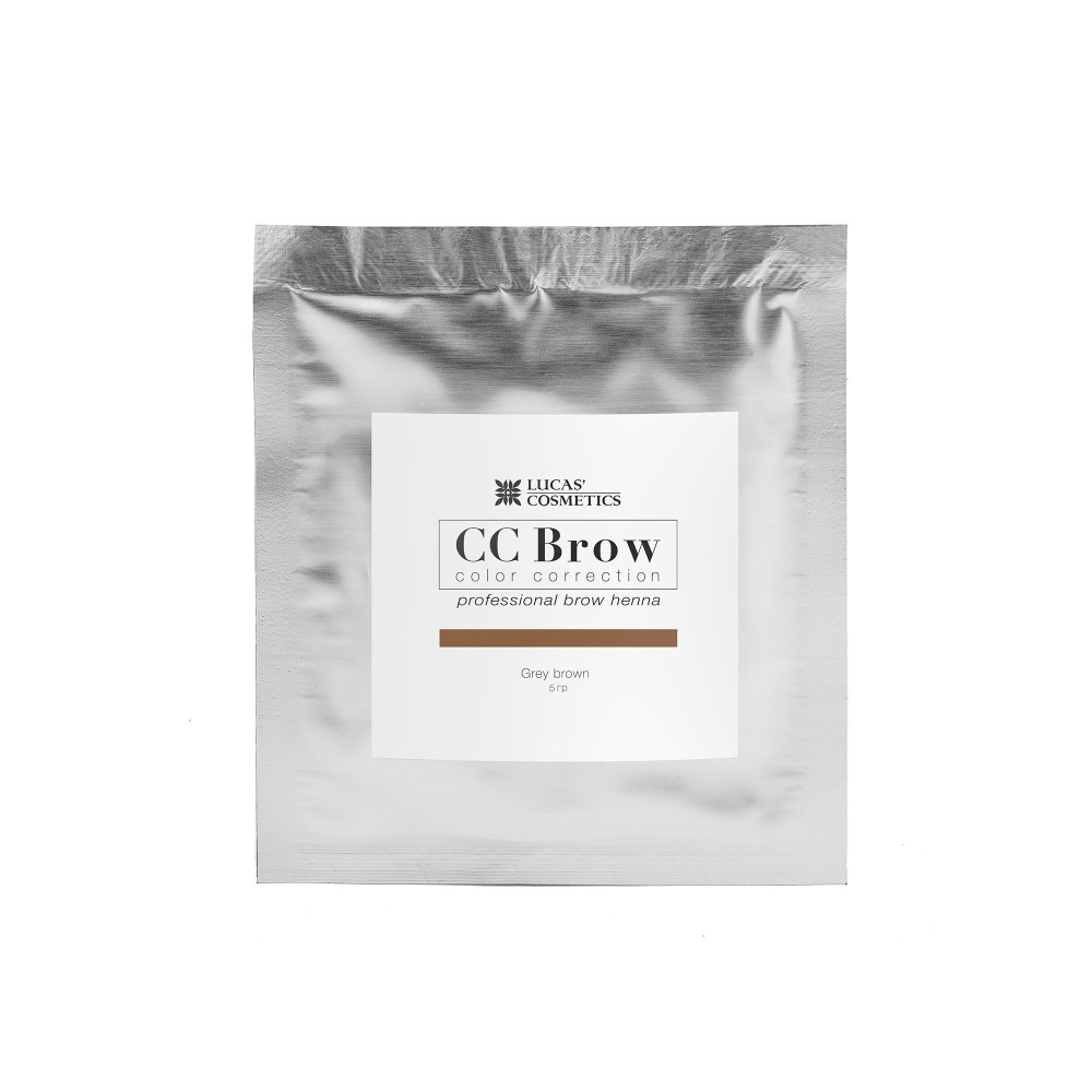 Хна для бровей CC Brow СС Броу (grey brown) в саше (серо-коричневый), 5 гр  #1