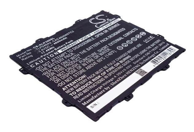 Аккумуляторная батарея CameronSino CS-ALP360SL для планшета Alcatel OneTouch POP 10 (TLP046A2) 4600mah #1