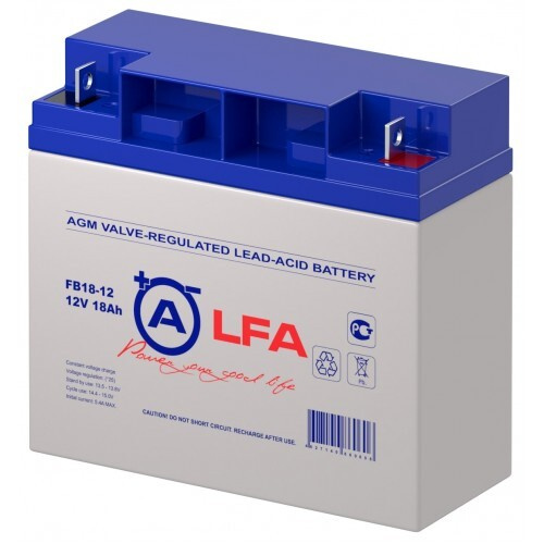Свинцово-кислотный аккумулятор ALFA FB 18-12 (12V 18AH) для детского электромобиля / ИБП /аварийного #1