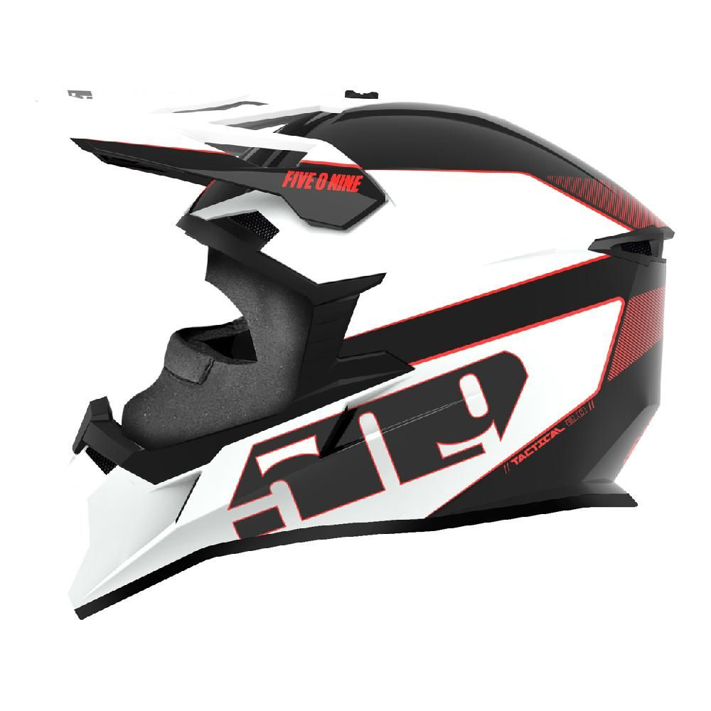 509 Шлем для снегохода, цвет: черный, красный, размер: XL #1