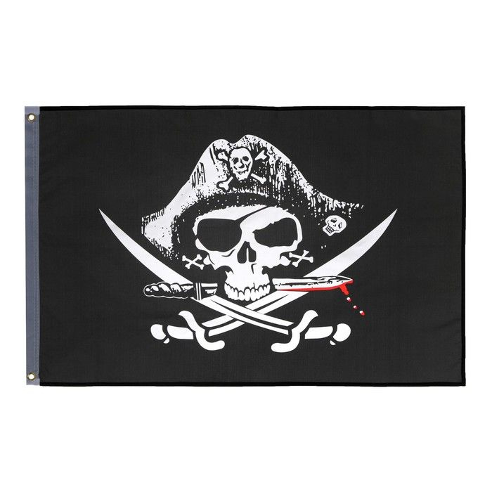 Флаг Пираты , 60 х 90 см, полиэстер #1