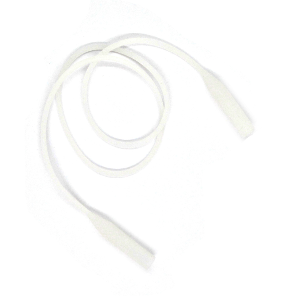 Шнурок держатель для очков силиконовый 50см, цвет белый #1